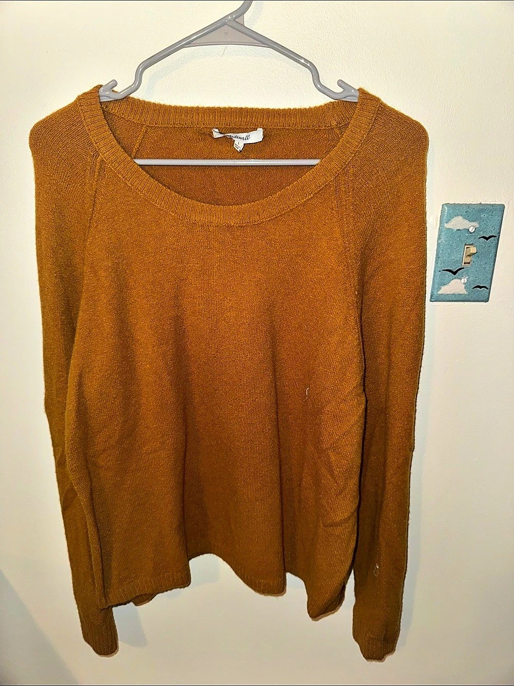 Madewell Brown Scoop Neck Sweater